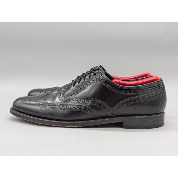 Florsheim Men\'s 20381 Black Leather Wingtip Dress Shoes Oxfords Size 9.5 B main image 5
